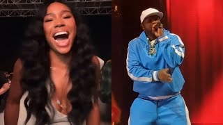 50 CENT’S GIRLFRIEND CELEBRATING AS HE PERFORMS IN TORONTO