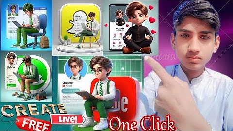 How to create 3D Al social media images | Ai portraits Trend 2024 | bing imag creator