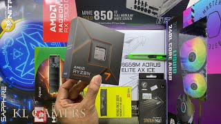 AMD Ryzen 7 7700X GIGABYTE B650M AORUS ELITE AX ICE 240L CORE ARGB SAPPHIRE RADEON RX 7900 GRE NITRO