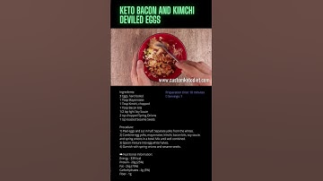 🥑 Low Carb Recipes 🔥 Keto Bacon and Kimchi Deviled Eggs 😍✅ Keto Diet Recipes for Beginners | KETODY