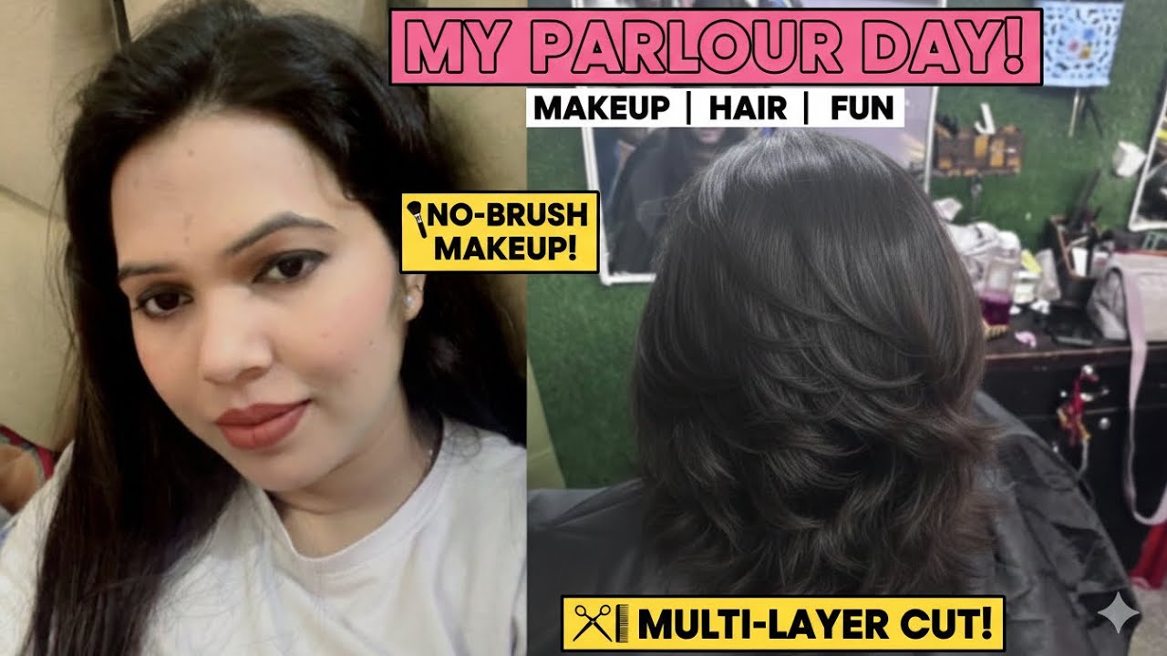 Sirf Haathon Se Kiya No-Makeup Look! 😍 | My Parlour Routine & Haircut Day ✂️ @vinitasharma4738 