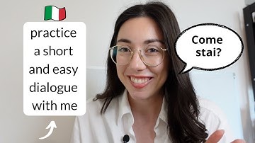 Italian language short and easy dialogue practice (Subtitles) (A1 - Very Beginners)