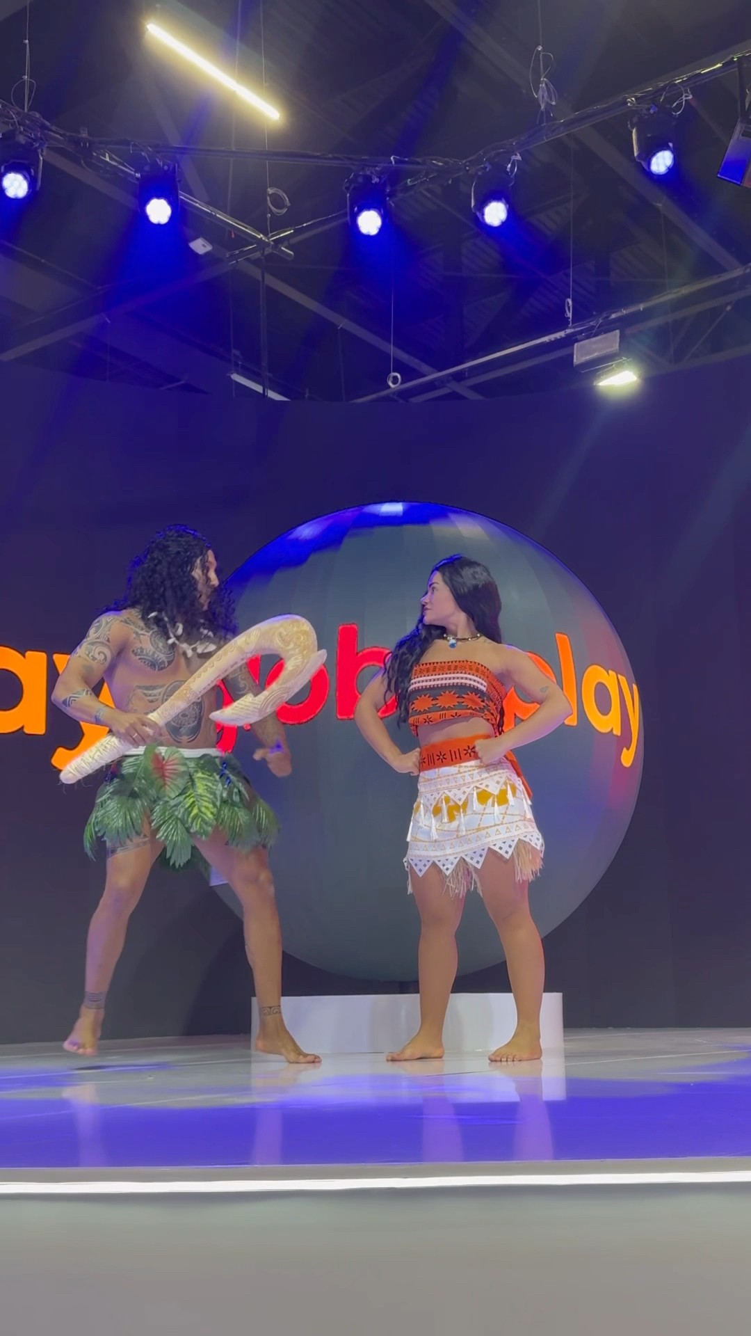 Mãe estamos na GLOBO! ​⁠@mayca.brasil #moana #fantasy #short #shorts