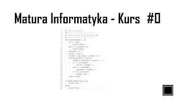 Matura Informatyka | Kurs Maturalny | Algorytmy #0