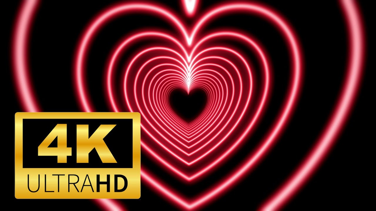 Free 4K Heart Tunnel Loop Background Animation Video #heart #tunnel # ...