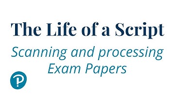 The Life of a Script: Scanning and processing exam papers