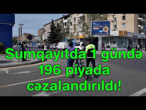 Sumqayıtda 1 gündə 196 piyada cəzalandırıldı!