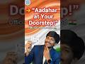 Aadhaar at Doorstep" → "Get FREE Aadhaar At Home 🚀 (Govt Official) | Full Process