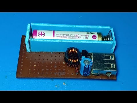 How to make 1.5V to 5V converter for phone charging , DIY step up converter