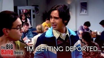 Raj getting deported and Sheldon for the rescue | The big bang theory
