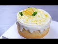 超级松软湿润的柠檬蛋糕，好吃到上瘾 ，教你做出清爽好看的奶盖 Super FLUFFY and SOFT Lemon Cake  | Easy Recipe