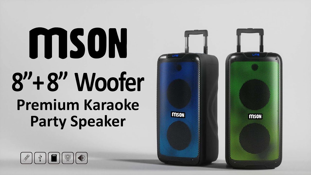 MSON Premium Karaoke Party Speaker (SP1111) #partyspeaker #trolleyspeaker