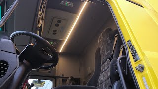 Крутое Светодиодное освещение в салоне грузовика Mercedes Actros