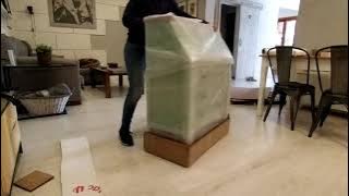 Packing furniture for shipping