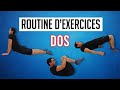 Routine dexercices contre le mal de dos tirements assouplissements renforcement