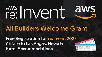 Attend AWS re:Invent 2023 in Las Vegas for Free 🤯 | All Builders Welcome Grant #AWS #AWSre:Invent