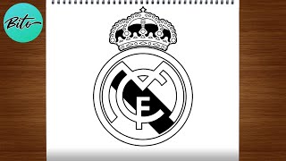 Como desenhar o escudo do REAL MADRID