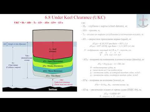 6.8 Under Keel Clearance (UKC)