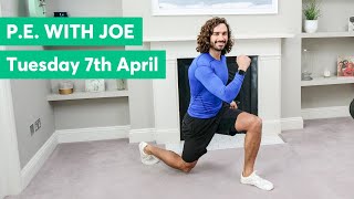 P.E With Joe | Tuesday  7th April 2020