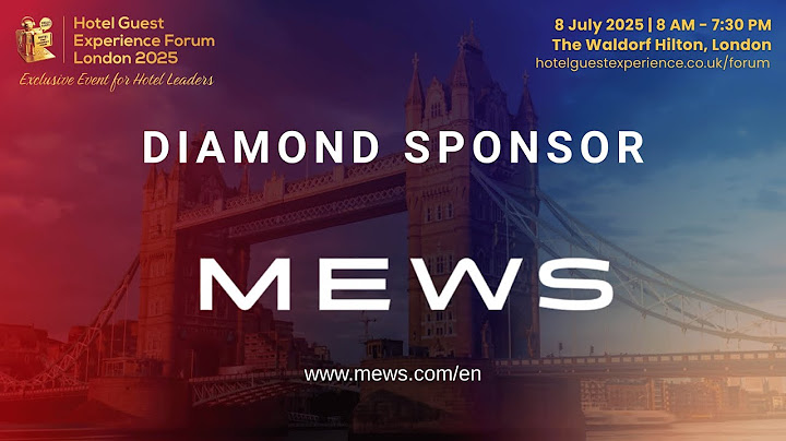 Sponsor of London’s 2nd Hotel Guest Experience Forum | 8th July 2025 | The Waldorf Hilton, London