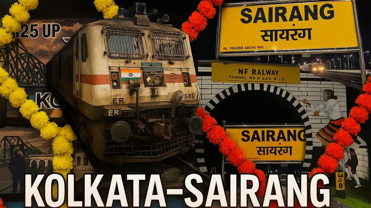 Kolkata to Sairang Express: A Journey Through India's Heart 