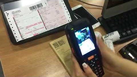 Android handheld pda with printer barcode scanner NFC and RFID reader PDA3505