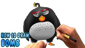How to Draw Bomb from The Angry Birds Movie (NARRATED)