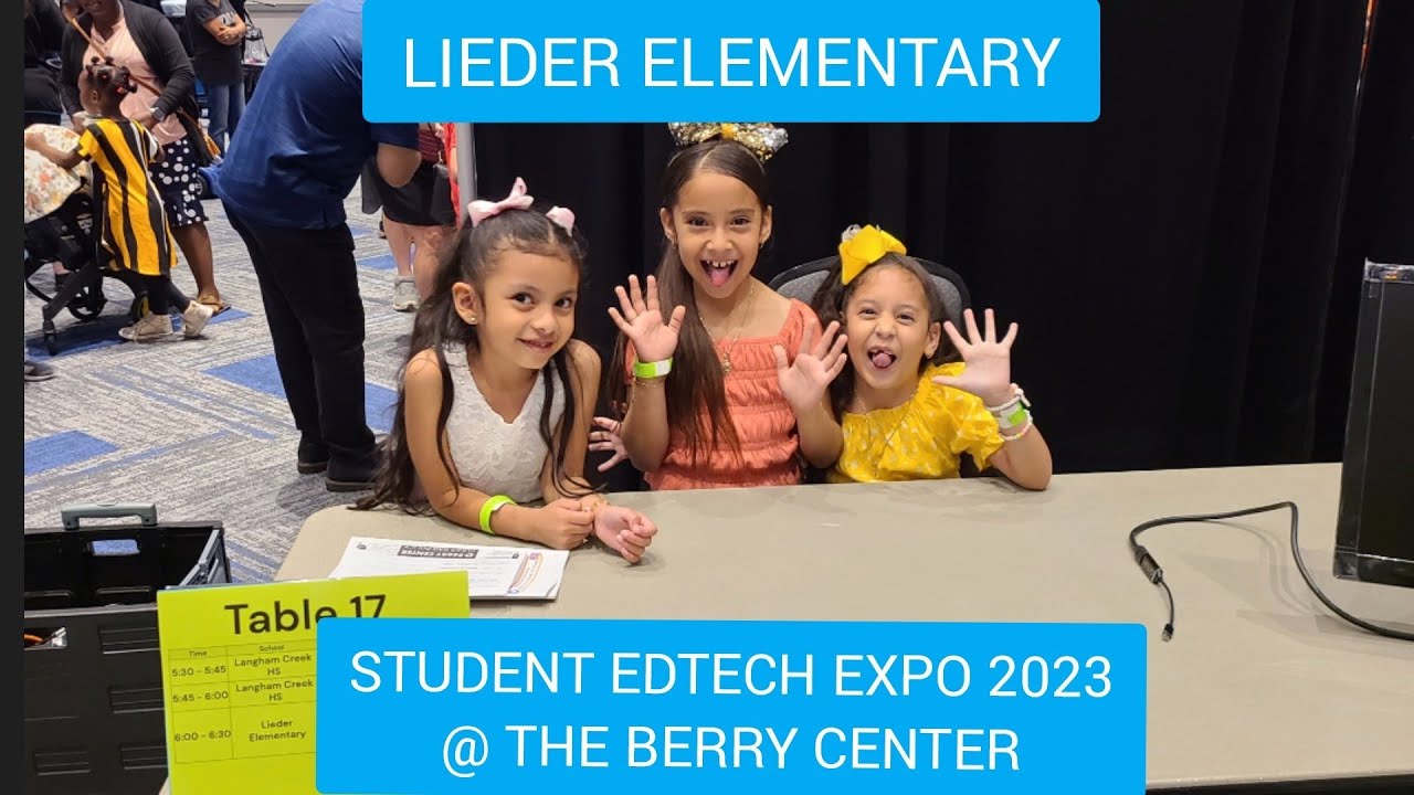 Kindergarten Students Representing Lieder Elementary In The EdTech Expo ...