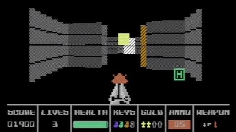 Escape From PETSCII Castle - A First-Person Shooter for Commodore C64 - Preview 3