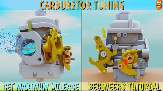 Save Fuel, Get Max Mileage With This Method. How To Tune bike Carburetor For Mileage.(3D Animation)