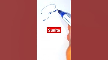 Sunita name signature design #shorts