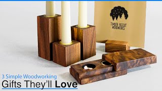 SIMPLE Woodworking Projects for GIFTS || Woodworking Gifts