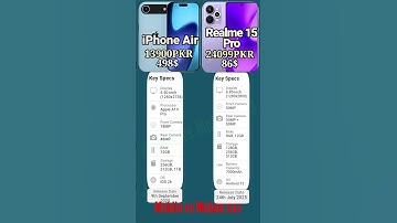 Mobile vs Mobile iPhone 17 air vs realme 15 pro #mobilevsmobile #mobile #tech #iphone#compare#realme