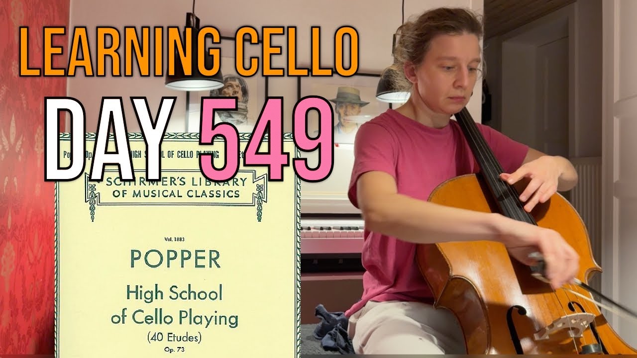 Day 549 learning cello : Etude no 1 op. 73 by Popper (wip: slow tempo)