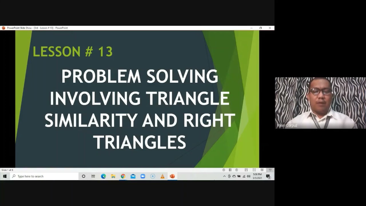 problem solving involving triangle