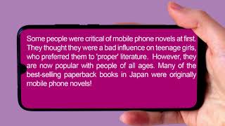 Unit 2 Reading 'The Story Of The Mobile Phone Novel'
