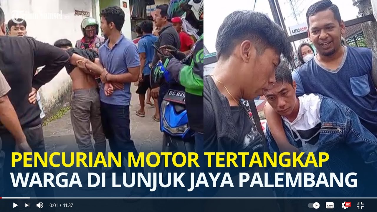Pencurian Motor Tertangkap Warga di Palembang