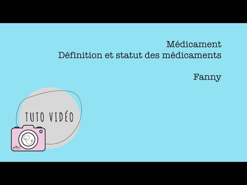 Médicament – Définition et statut des médicaments