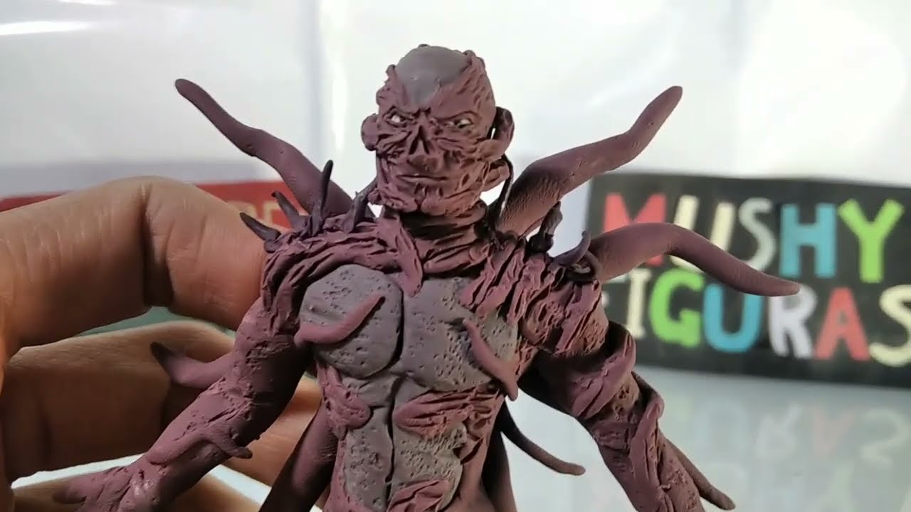 Vecna (Stranger Things) de plastilina/How to make a Vecna with clay sculpting 
