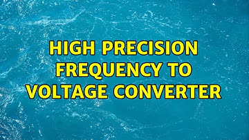 High precision frequency to voltage converter
