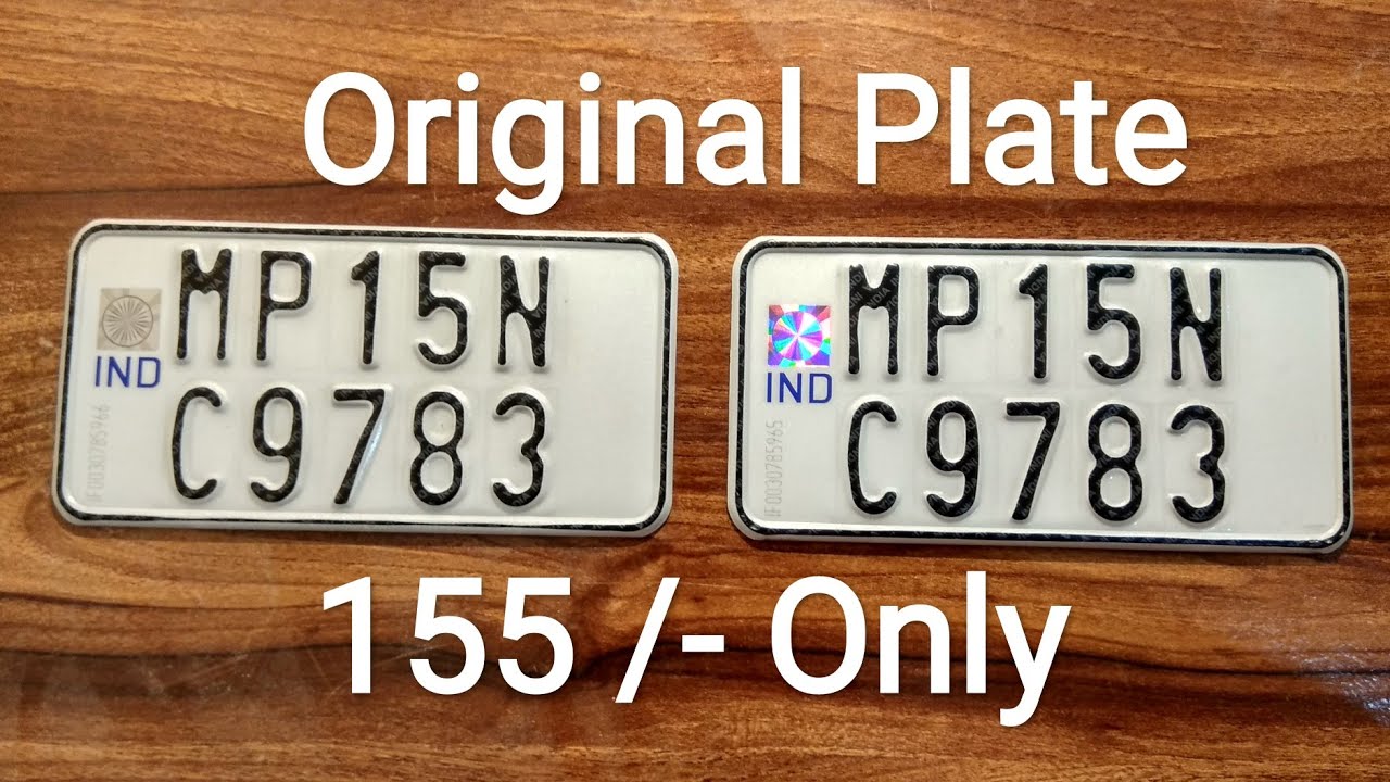 Get new number plate @ 19 from RTO