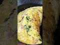 Extra Cheesy Spicy Ham and Cheese Omelet #shorts #cheeseomelette