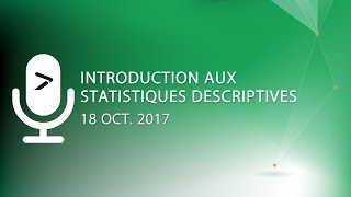 Introduction aux statistiques descriptives illustrée avec XLSTAT - Webinars XLSTAT screenshot 4