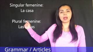 Learn Spanish, Grammar Articles