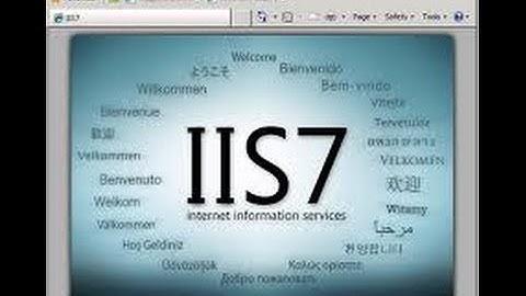 How to install iis on windows 7