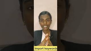 Types of keywords in python | keywords | In Tamil | #thriveonscience