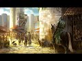 Medieval city sounds  market day ambience  1 hour