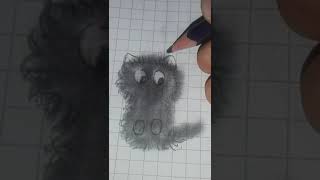 رسم قطة كيوت 🍑