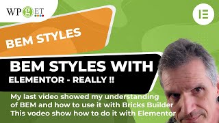 Using BEM with Elementor - it is possible