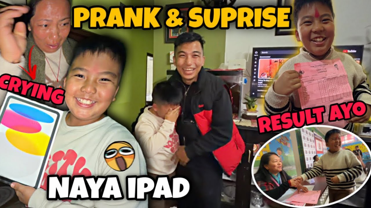KACHU KO RESULT KO DIN NAYA IPAD 🎁 || AAMA RA KACHU EMOTIONAL!!!!!